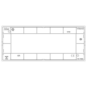 Placca Vimar t.b.t. per interruttori e prese, per design personalizzato.