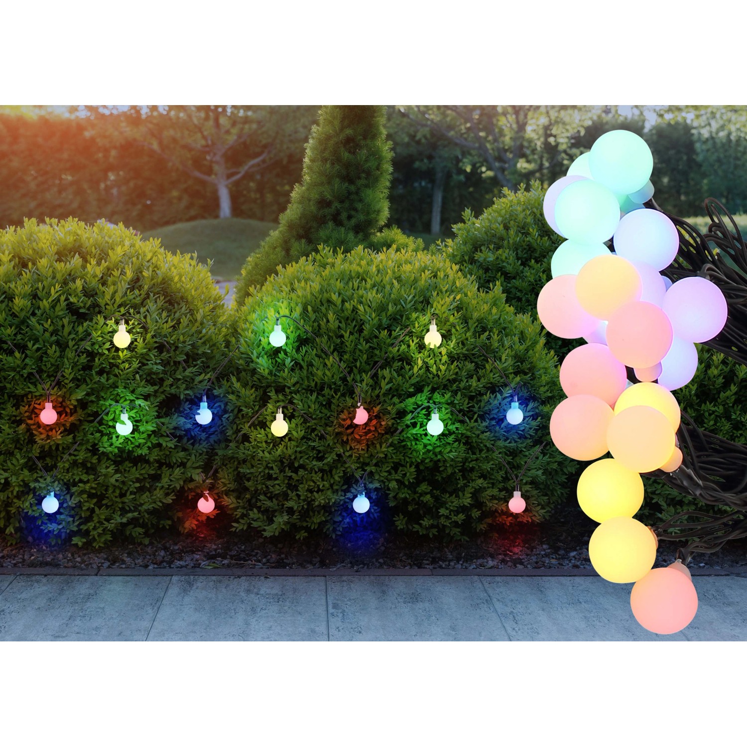 Catena luminosa solare plastica 20xLED 300mAh 1,2V 5800x18mm colorful_5