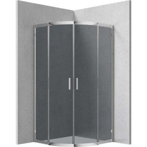 Cabina doccia semicircolare Caimito Idrostile Kerria 800x1850 mm cromo