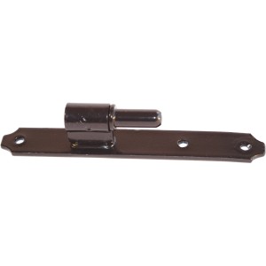 t.b.t. Angolare per legno marrone con fori di montaggio.