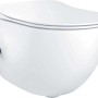 WC sospeso Artemides con funzione bidet miscelatore 37x35 cm bianco