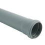 Tubo HT Marley grigio DN 32 con manicotto, lunghezza 1000 mm, per scarico edilizio.