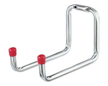 Ganci Da Garage 2 Pezzi - Porta Bici, Attrezzi, Fino A 80kg - Acciaio Carbonio Con Rivestimento Gomma - Foto 3