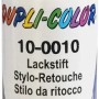 Pennarello per ritocchi auto, bianco con campioni di colore.
