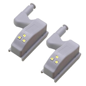 Due luci sottopensili t.b.t. grigie per cucine e mobili.