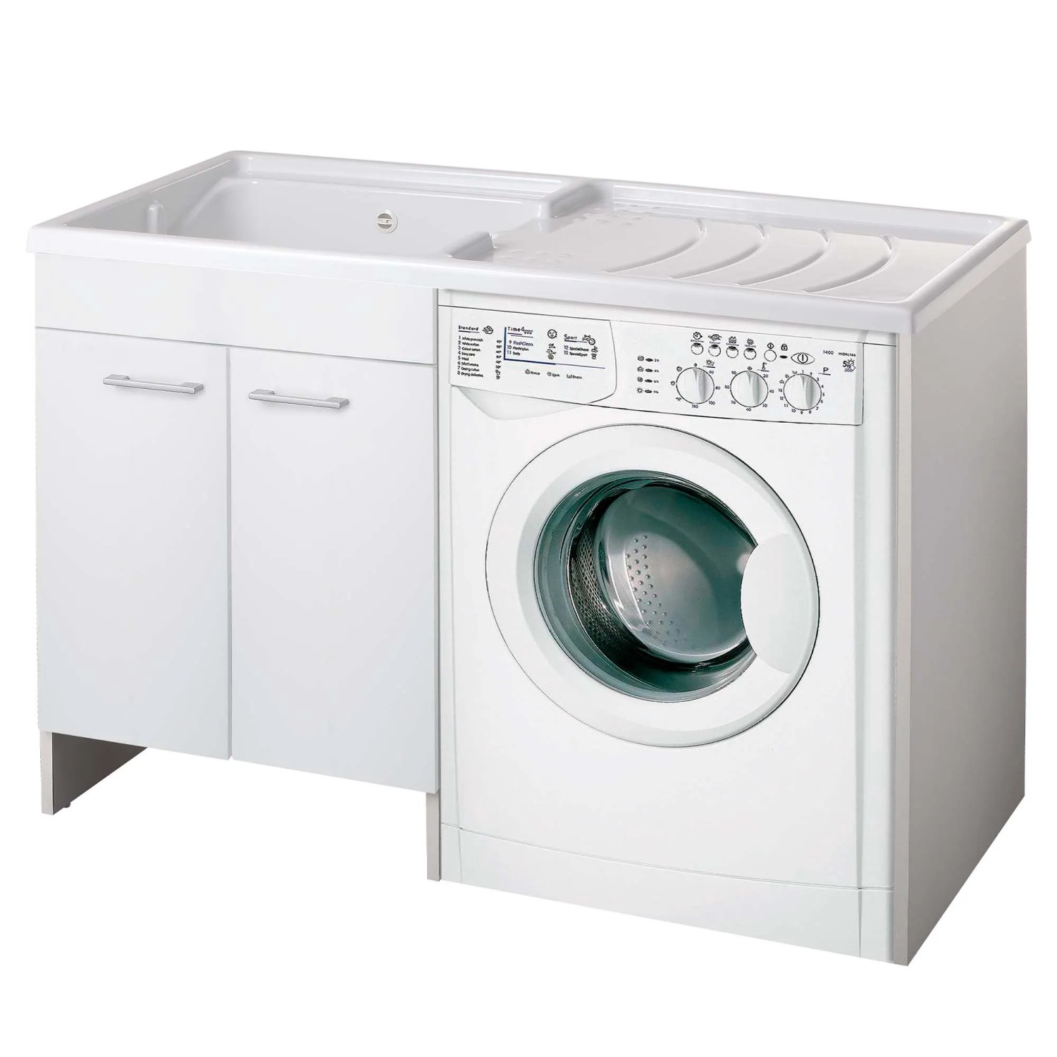 Lavatoio Classica con coprilavatrice 124x60 - Vasca a sinistra