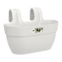 Fioriera Elho Vibia Campana M, 36 cm, bianco seta, per ringhiere fino a 6 cm.