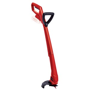 Einhell Tagliabordi a batteria GC-CT 18/24 Li P-Solo, rosso, con impugnatura supplementare. Per rifiniture senza fili in giardino.