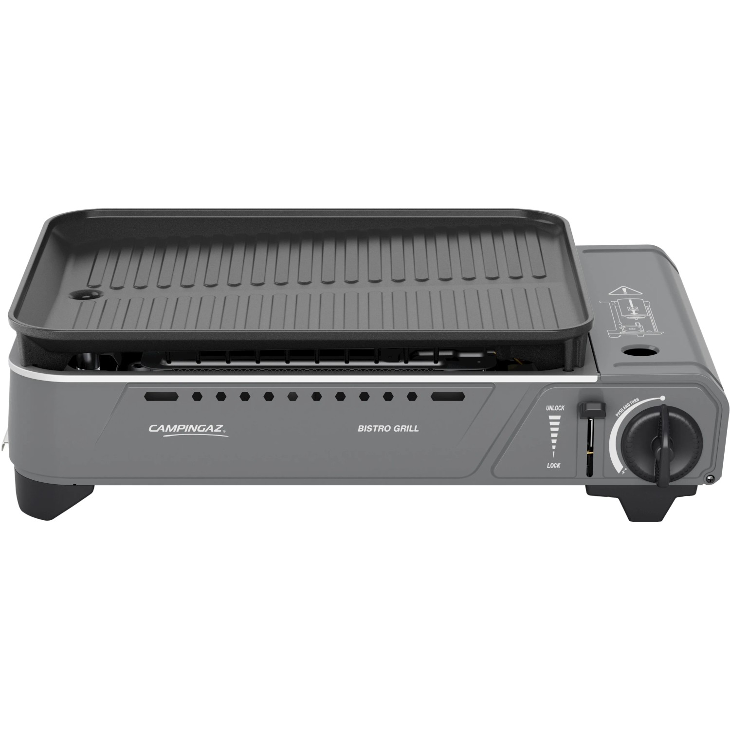 Campingaz Bistro Grill: Fornello a gas compatto con piastra grill per campeggio e outdoor.