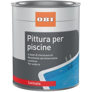 Barattolo di pittura per piscine OBI, verde mare, finitura satinata, 2,5 l.