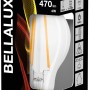 Lampadina LED Bellalux E27, 4W, forma a filamento nella confezione del prodotto.