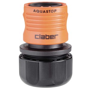 Raccordo Claber Aquastop per sistemi di irrigazione.