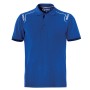 Polo blu t.b.t. per abbigliamento da lavoro con maniche corte e logo.