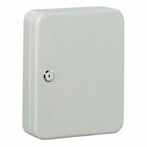 Armadietto portachiavi Burg Wächter Favor KC 48, grigio chiaro, con serratura e 2 chiavi.