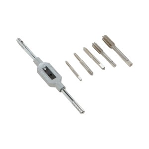 Set filiere LUX Comfort in acciaio M4-M10 con giramaschi per filettature interne.