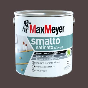 Smalto satinato Max Meyer per legno, ferro e plastica. Interno ed esterno, 2L.