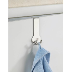 Wenko Gancio porta Rondo in acciaio inox con asciugamano, facile montaggio senza forare.