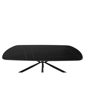 Tavolo da pranzo fisso Style nero 180x90x76 cm