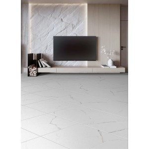 Piastrella Pasta rossa Carrara effetto marmo 45x45 Cm 1,42 Mq