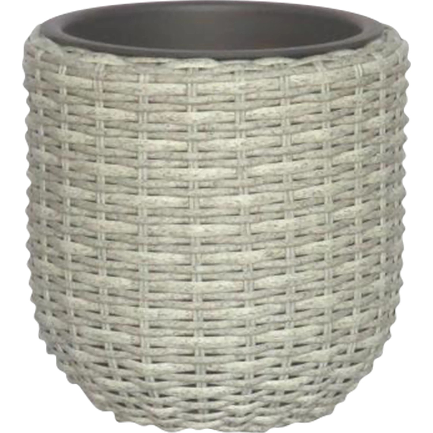 Vaso Sofia 30 cm Grigio Chiaro Ecopots - Agri Brianza
