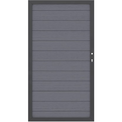 Cancello frangivista System WPC Classic antracite DIN dx 98x180 cm