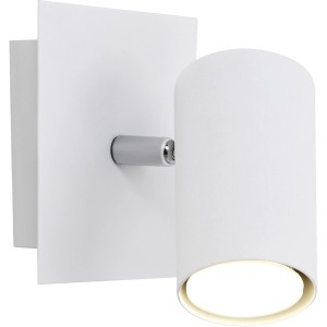Faretto Trio Spot Marley bianco, 1 lampadina, 12x12 cm, spot da parete moderno per luce flessibile.