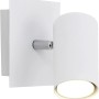 Faretto Trio Spot Marley bianco, 1 lampadina, 12x12 cm, spot da parete moderno per luce flessibile.