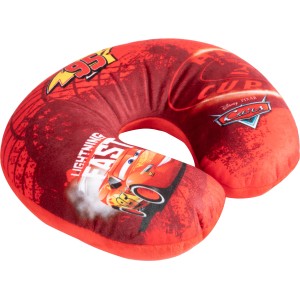 Cuscino da viaggio rosso Cars per un maggiore comfort in auto.