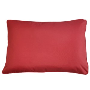 Cuscino da esterno t.b.t. rosso, rettangolare.