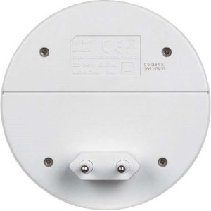 Retro della lampada t.b.t. Campanelli con spina e dettagli tecnici.