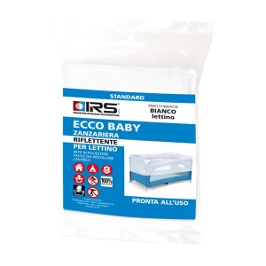 t.b.t. Zanzariera per lettino, confezionata. Protezione insetti per neonati.