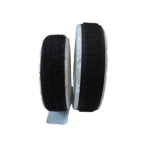 Nastro a strappo adesivo H50 mm nero 3 m gancio + 3 m asola