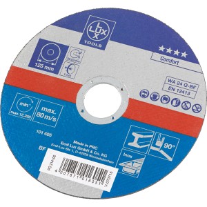 Disco da taglio LUX, 125 mm, per smerigliatrici angolari. Per tagliare l'acciaio inossidabile.