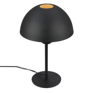 Lampada da tavolo Brilo Interruttore a cavo E14 Attacco Ø 18,8x28,2 cm Nero