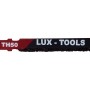 Lama per seghetto alternativo LUX HM, attacco a T, rivestita in metallo duro per piastrelle e ceramica.