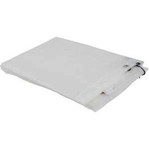 Copertura protettiva bianca per mobili da giardino, idrorepellente e resistente ai raggi UV.