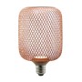 Lampadina LED E27 con paralume decorativo in filo di rame.