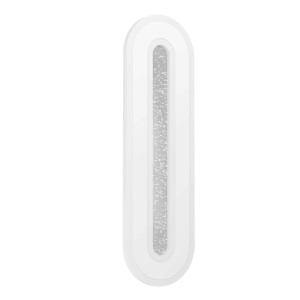 Applique LED t.b.t. bianca con effetto luce decorativo per montaggio a parete.
