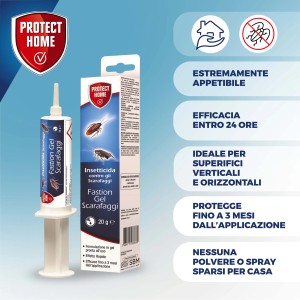 Gel t.b.t. per il controllo degli insetti, specialmente contro gli scarafaggi.