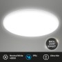 Plafoniera LED Briloner bianca, rotonda, senza cornice, diametro 29 cm, luce bianca neutra.