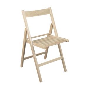 Sedia da giardino pieghevole in legno di faggio 47,5x42,5 h 79 cm