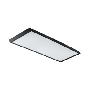 Pannello LED rettangolare con cornice nera. Plafoniera per interni.
