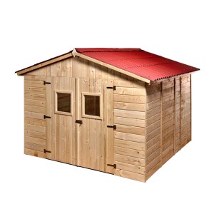 Casetta da giardino in legno sp 16 mm H226xL300xP300 cm