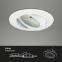 Faretto da incasso a LED Briloner Attach bianco orientabile, set da 3. Lampada da incasso per interni.