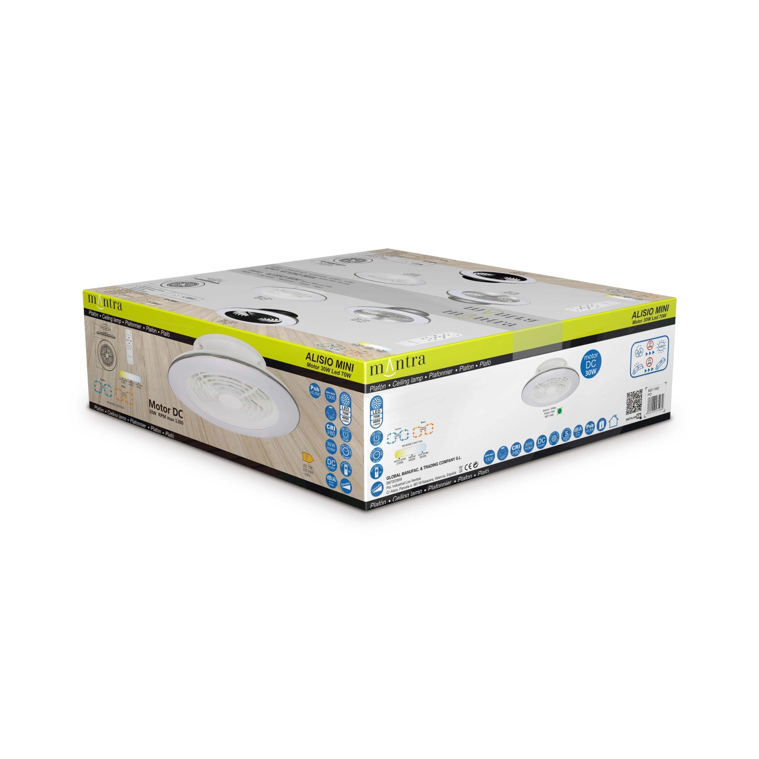 Planofiera LED 70W con ventilatore 30W Alisio Mini 16,5x52,5 cm bianco_11