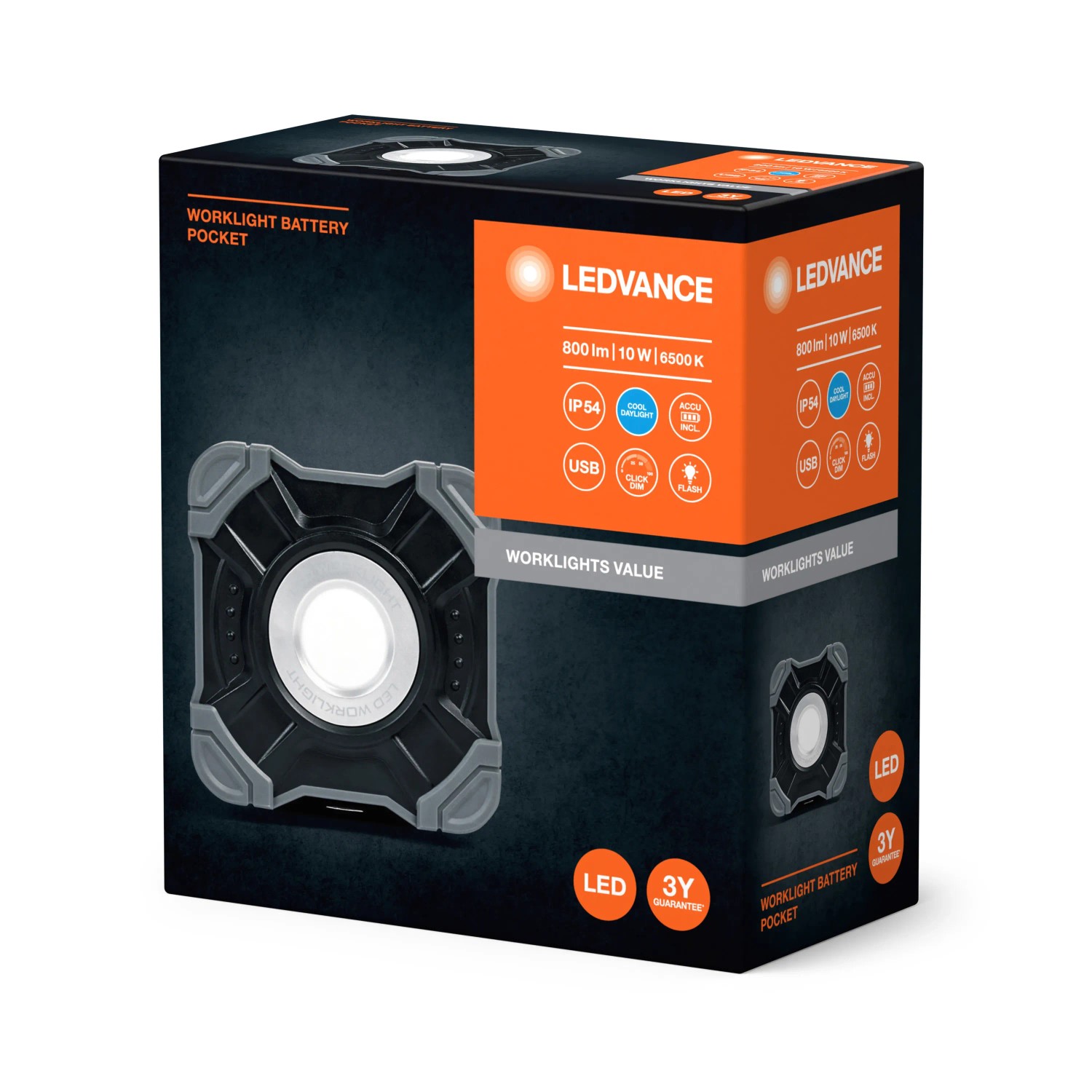 Luce Da Lavoro, Luce Da Lavoro LED COB Ricaricabile Ultra Luminosa Con Base Magnetica 5 Modalita Per Garage Campeggio Emergenza Ecc Confezione Da 2 Grande Classe Energetica A 87067429