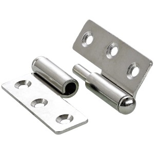 Cerniera per mobili Hettich, 50x40 mm, sinistra, nichelata, per ante mobili.