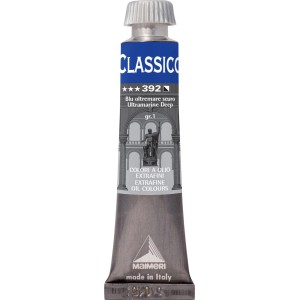 Tubo di colore ad olio Blu Oltremare Scuro (n. 392) di Maimeri Classico.