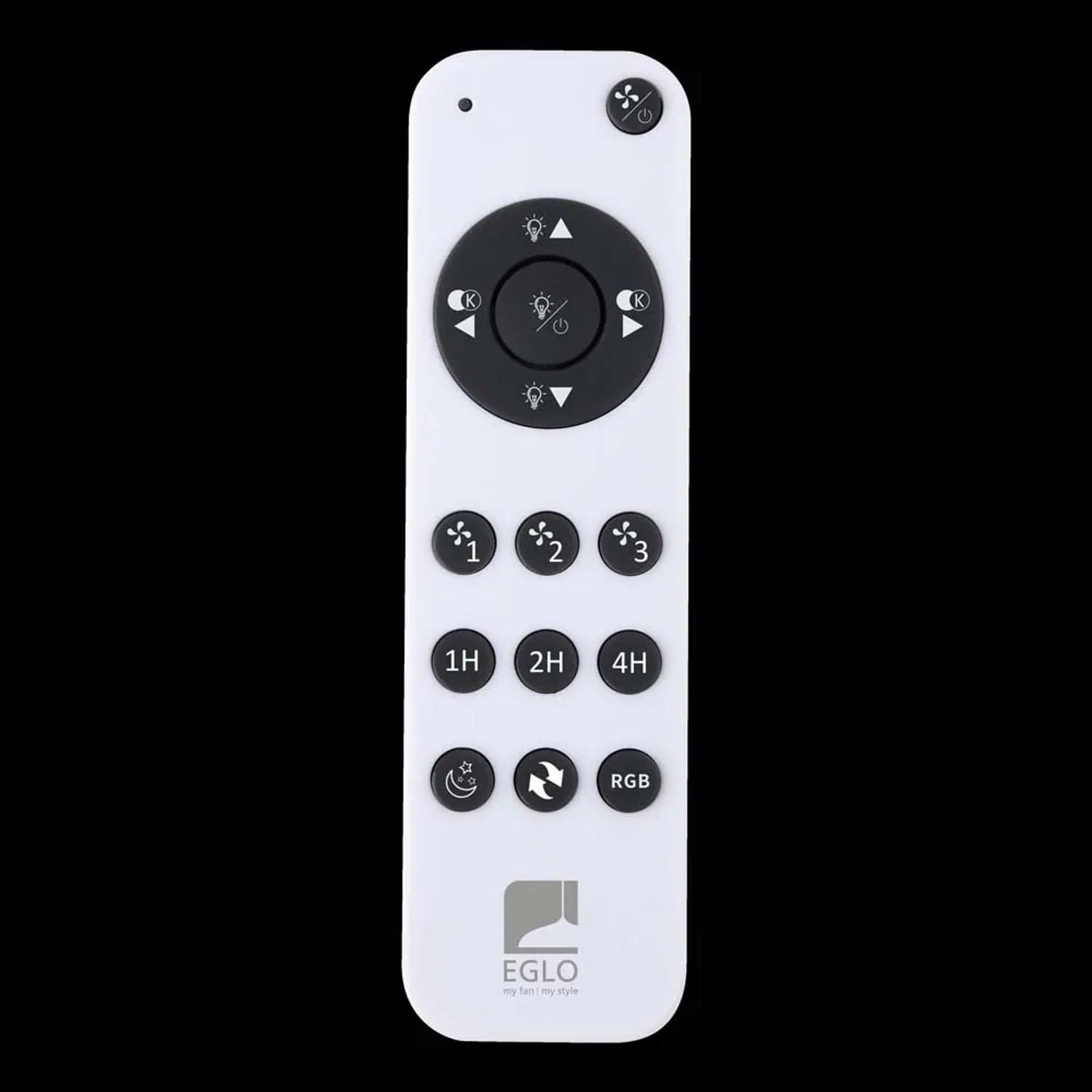 Telecomando per plafoniera LED con dimmer e timer.