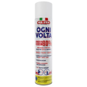 t.b.t. di MA-FRA, spray per la cura dell'auto con 80% di alcol.
